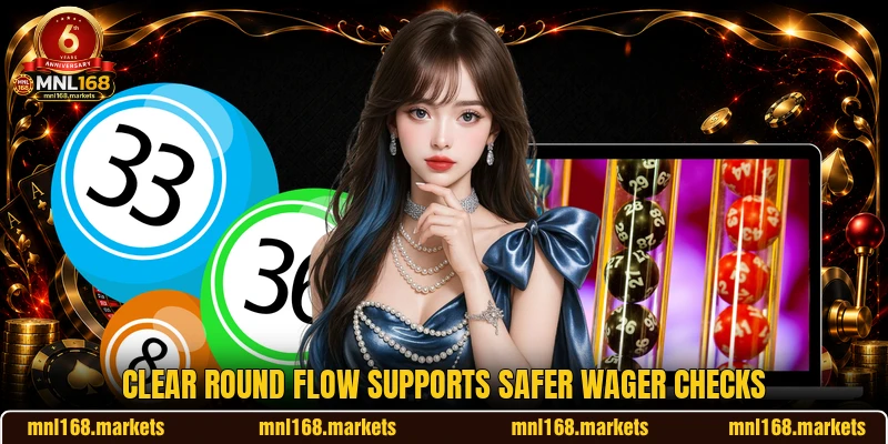 Clear round flow supports safer wager checks Clear round flow supports safer wager checks