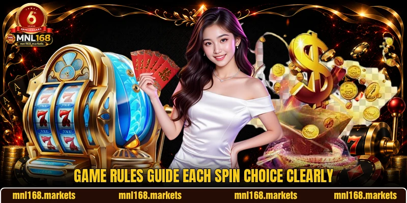 Game rules guide each spin choice clearly Game rules guide each spin choice clearly