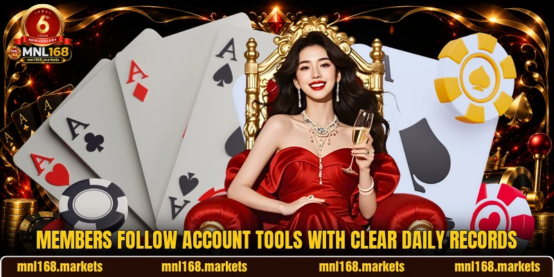 Members follow account tools with clear daily records