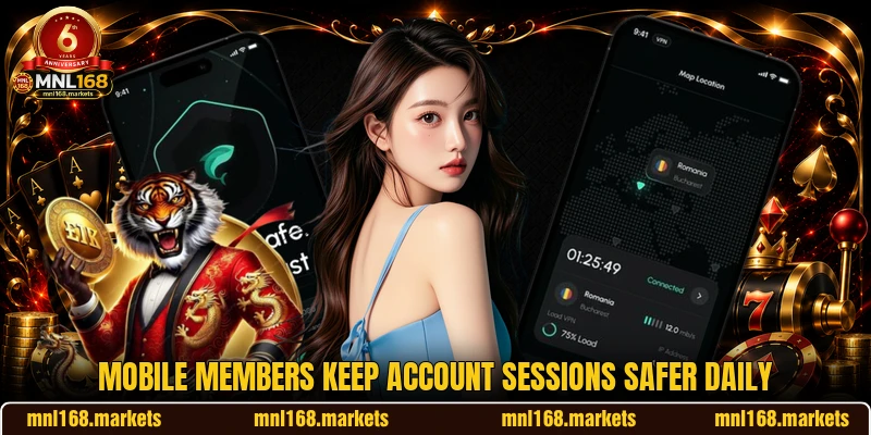 Mobile members keep account sessions safer daily