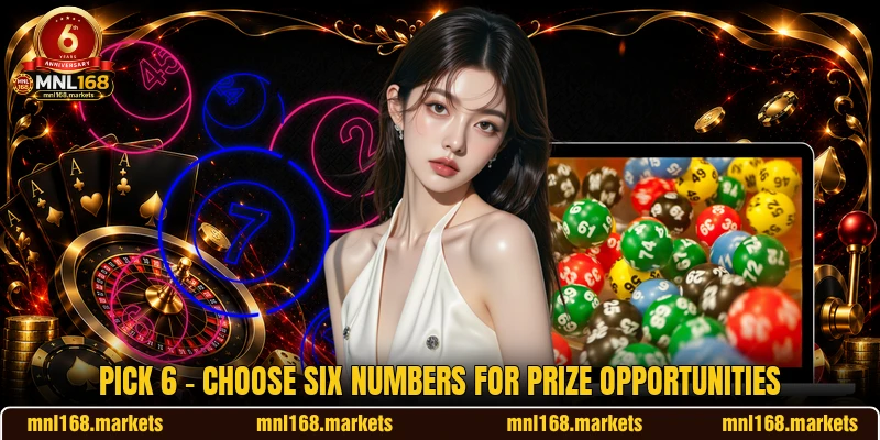 Pick 6 - Choose Six Numbers For Prize Opportunities