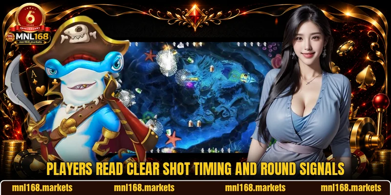 Players read clear shot timing and round signals Players read clear shot timing and round signals