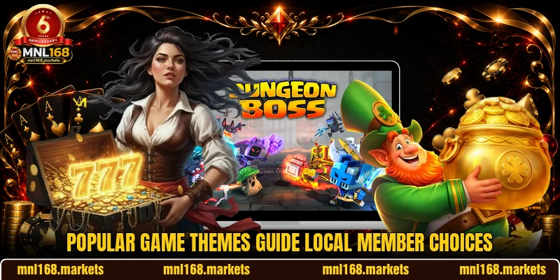 Popular game themes guide local member choices